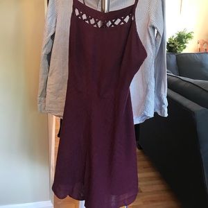 Urban Outfitters maroon romper